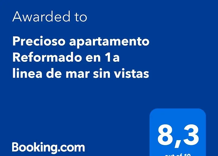 Precioso Apartamento Reformado En 1Ra Linea De Mar Sin Vistas